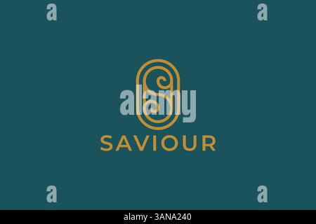 Letter S Abstract Linear Concept Logo for Business Feminine Beauty Branding Stock Vector