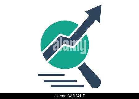 SEO icon. solid icon style. icon related to digital marketing. business elements vector illustration Stock Vector