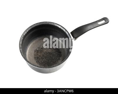 an old pot on a transparent surface Stock Photo