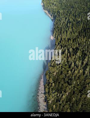 Aerial view of glacial Lake Tekapo, New Zealand Stock Photo - Alamy