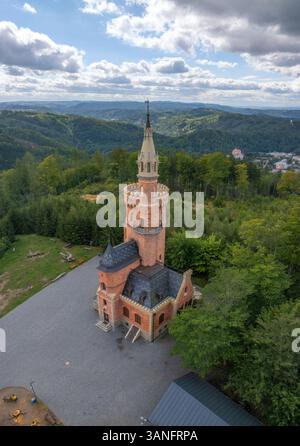 aerial-view-of-goethe-s-lookout-tower-surrounded-by-lush-greenery-and