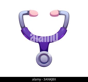 Healthcare font type, stethoscope letter Y. Hospital ABC sign, medicine isolated cartoon vector font symbol. Medical type letter or healthcare equipment English alphabet typeset element Stock Vector