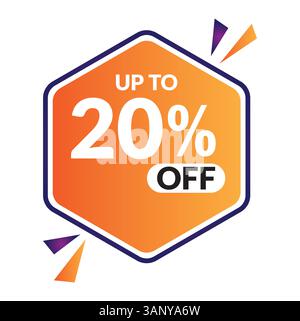 50% OFF Sale Discount Banner. Discount offer price tag. Vector Modern Sticker Illustration. Stock Vector