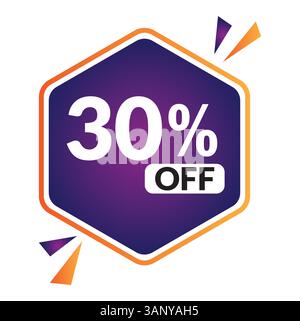 50% OFF Sale Discount Banner. Discount offer price tag. Vector Modern Sticker Illustration. Stock Vector