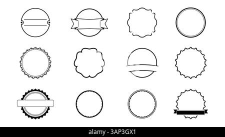 Set of Decorative Circular shape logo designs Stock Vector