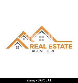 Modern Real Estate Logo Design Vector | Professional House & Property Branding Template. Stock Vector