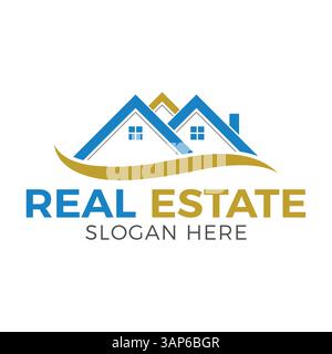 Modern Real Estate Logo Design Vector | Professional House & Property Branding Template. Stock Vector