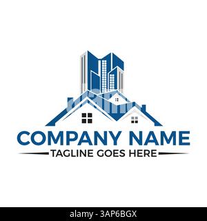 Modern Real Estate Logo Design Vector | Professional House & Property Branding Template. Stock Vector