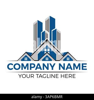 Modern Real Estate Logo Design Vector | Professional House & Property Branding Template. Stock Vector