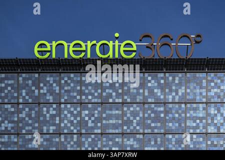 Solar facade Energy 360 Stock Photo
