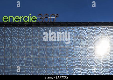 Solar facade Energy 360 Stock Photo