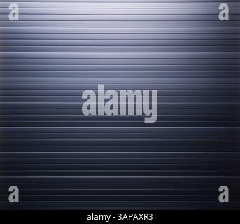Dark gray corrugated metal texture forming a modern background Stock Photo