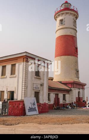 Accra, Ghana. Jamestown Neighborhood, Jamestown Lighthouse. Stock Photo