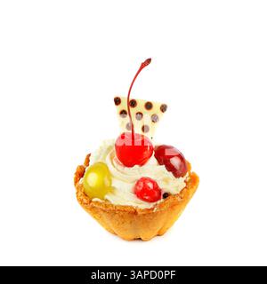 Cupcake isolated on white background. Stock Photo