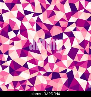 Triangles pattern. Tiny triangles size. Repeatable pattern. Beautiful vector tiles. Light Pink to Deep Purple Spectrum. Seamless vector illustration. Stock Vector