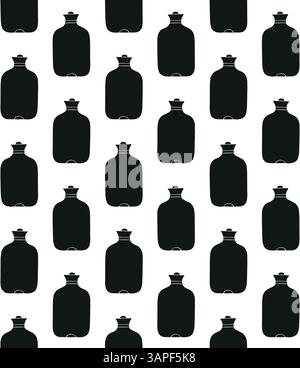 Vector seamless pattern of hand drawn sketch doodle warmer isolated on white background Stock Vector