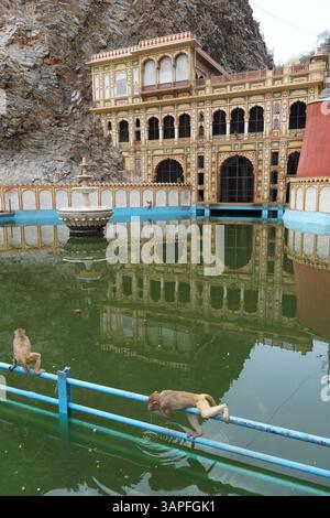 Zanana Kund, Galta Ji temple, Jaipur, Rajasthan, India, Asia Stock Photo