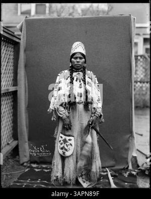 Cayuse This photograph by Lee Moorhouse features Kupt, a Cayuse tribal woman ...