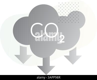 CO2 Greenhouse Emission - Stock Icon as EPS 10 File Stock Vector
