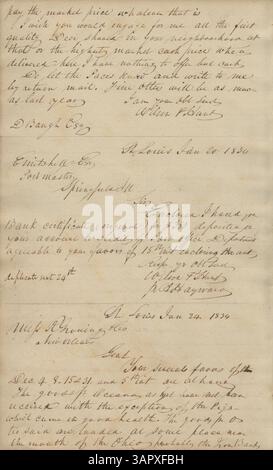 This letter book, covering 1834-1842, is part of the Missouri ...