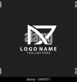 initial letter NJ trendy logo design vector Stock Vector