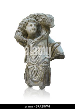Roman statue depicting the Good Shepherd, an early christian statue 250-300 AD, found near the Porta San Paolo. Capitoline Museum Rome inv 21. Stock Photo