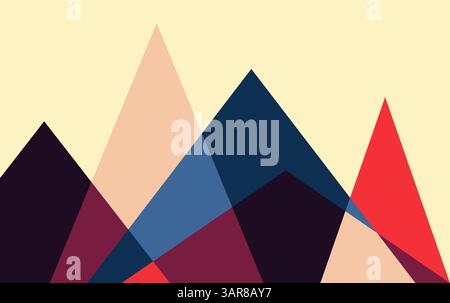 Abstract Mountain or Landscape Background vector illustration Stock Vector