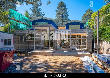 A new house home under construction on the Central Coast of New South Wales, Australia Stock Photo