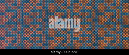 Abstract Partially Faded Spotted Pattern, Small Circular Gradient Shapes, Spots of Random Sizes and Changing Colors of Blue, Brown, Red and Orange - G Stock Vector