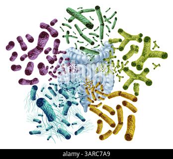 Gastrointestinal microbiome. Gut microbiota, gut microbiome or gut ...