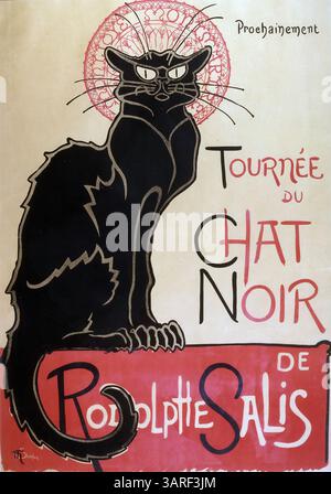 Black cat poster french hi-res stock photography and images - Alamy