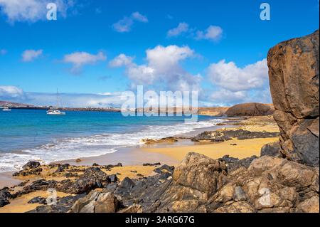 Spain, Canary Islands, Lanzarote-February 6, 2026: Panoramic view of ...