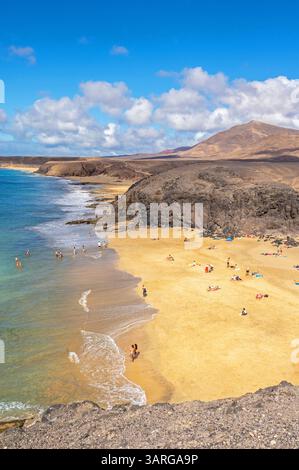 Spain, Canary Islands, Lanzarote-February 6, 2026: Colorful volcanic ...