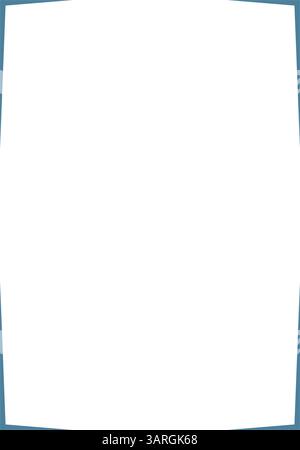 Retro style blue frame corners for the picture frame Stock Vector