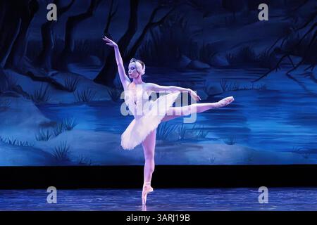 Princess Odette in Swan Lake ballet, San Diego, California Stock Photo