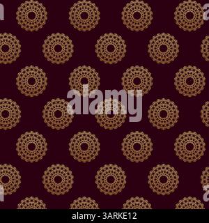 Pattern with floral and geometric elements. Intersecting curved and straight bold stripes form an abstract floral ornament—vector background. Stock Vector