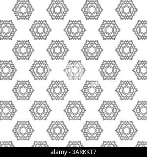 Pattern with floral and geometric elements. Intersecting curved and straight bold stripes form an abstract floral ornament—vector background. Stock Vector