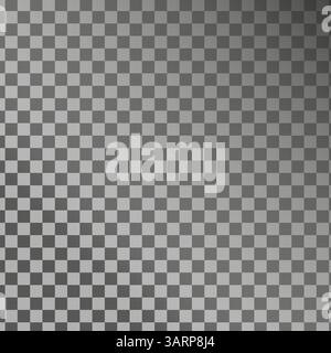 Checkerboard pattern. Diagonal light gradient. Transparent vector background. Subtle texture overlay. Stock Vector