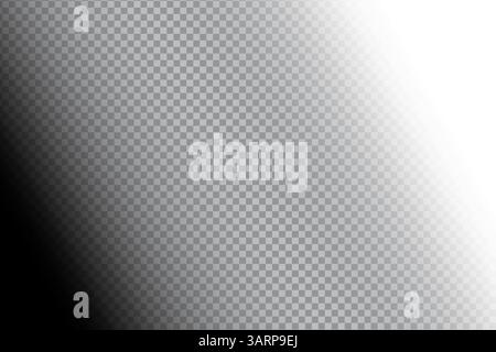 Transparent gradient background. Checkerboard surface texture. Light dark fade. Vector visual layer. Stock Vector