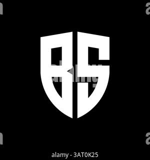 Letter bs or sb logo template Stock Vector
