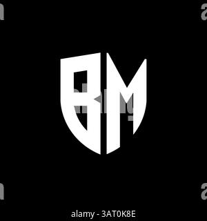 Letter bm or mb logo template Stock Vector