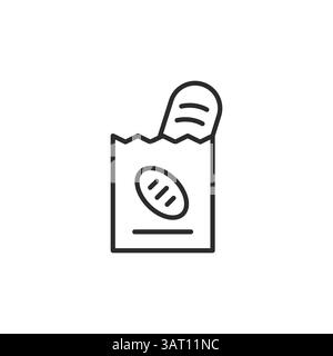 Bread Bag Icon Stock Vector