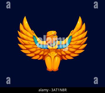 Winged Isis, goddess in ancient Egyptian religion, Osiris sister and ...