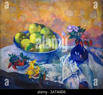 PAUL GAUGUIN (1848-1903)  Still life with grapefruits. Oil on canvas 1901/2.  In the Basil & Elise Goulandris Foundation, Athens, Greece Stock Photo