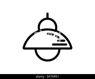 Wall lamp outline icon, Lamps and lighting devices. Simple outlined icons. Linear style Stock Vector