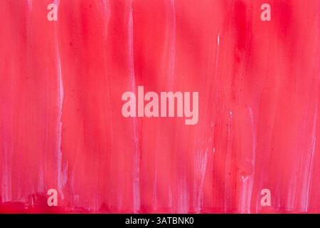 Bright and textured watercolor background in vibrant shades of red, featuring soft brush strokes and subtle gradients Stock Photo