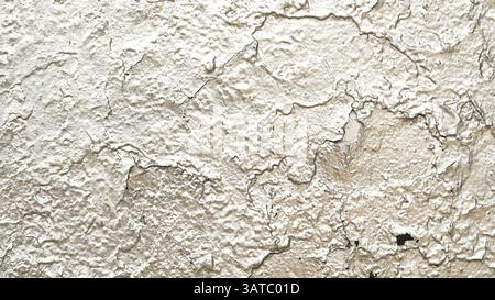 Cracks in silver wall - Background. Stock Photo