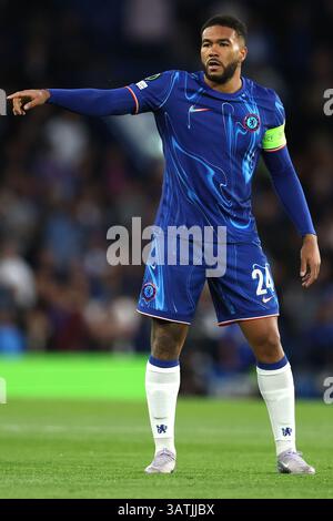 London, UK. 17th Apr, 2025. Reece James of Chelsea during the Chelsea vs Legia Warsaw UEFA Europa Conference League match at Stamford Bridge, London. Picture credit should read: Paul Terry/Sportimage Credit: Sportimage Ltd/Alamy Live News Stock Photo