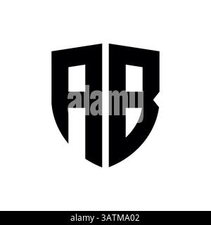 Letter ab or ba logo template Stock Vector