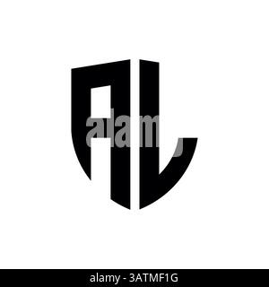 Letter al or la logo template Stock Vector